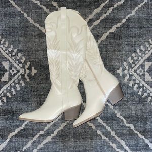 Brand New White Cowboy Boots